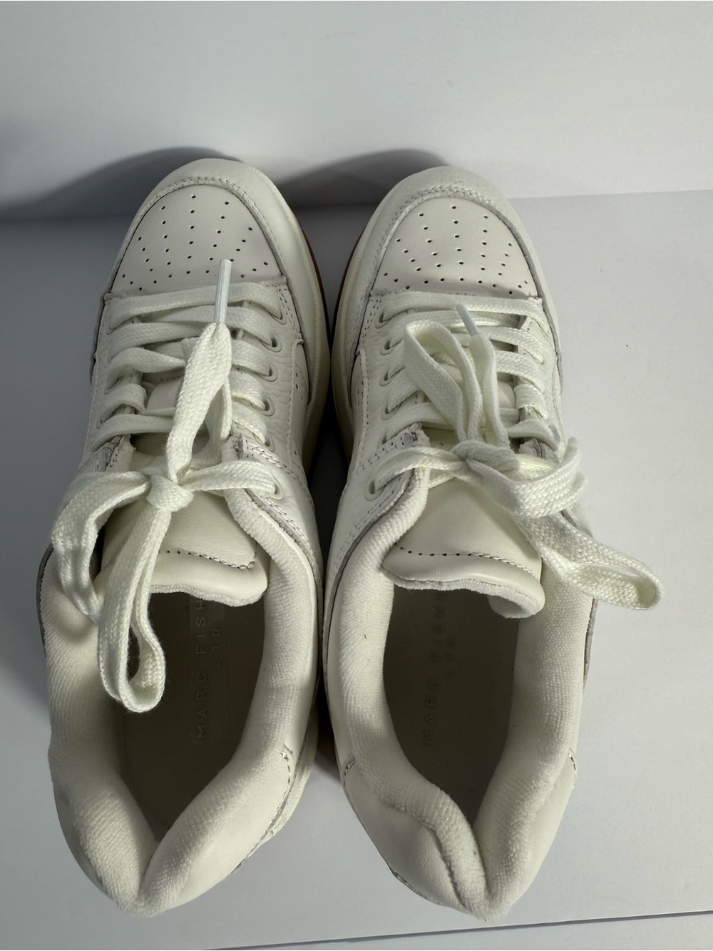 Marc Fisher LTD. Flynnt Leather Lace Up Low Top Sneakers - Size 7M - NEW - Picture 6 of 10